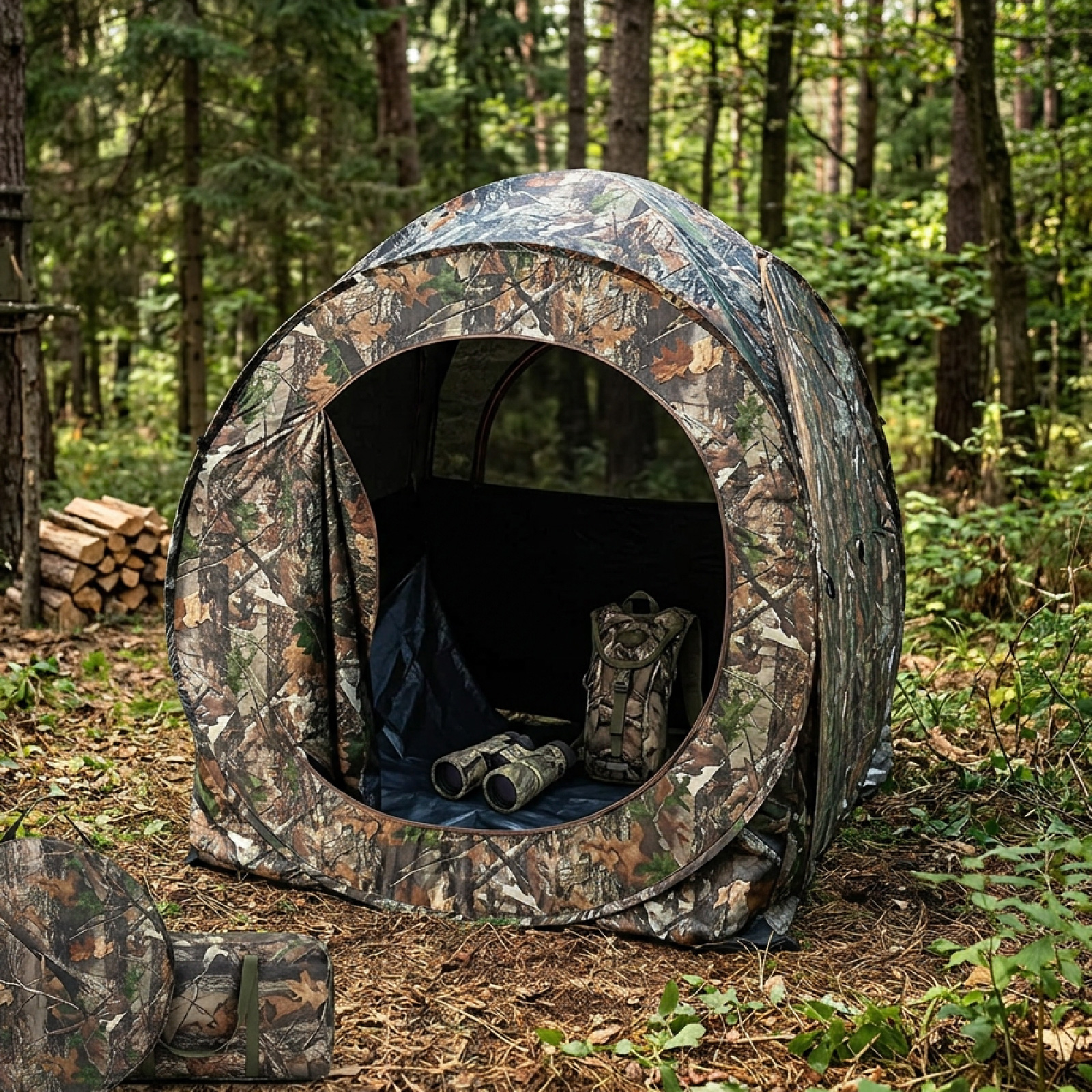 Hunting & Outdoor Supplies Vanderbijlpark Photos - Camouflage Pop-Up Hunting Blind Ground Shelter