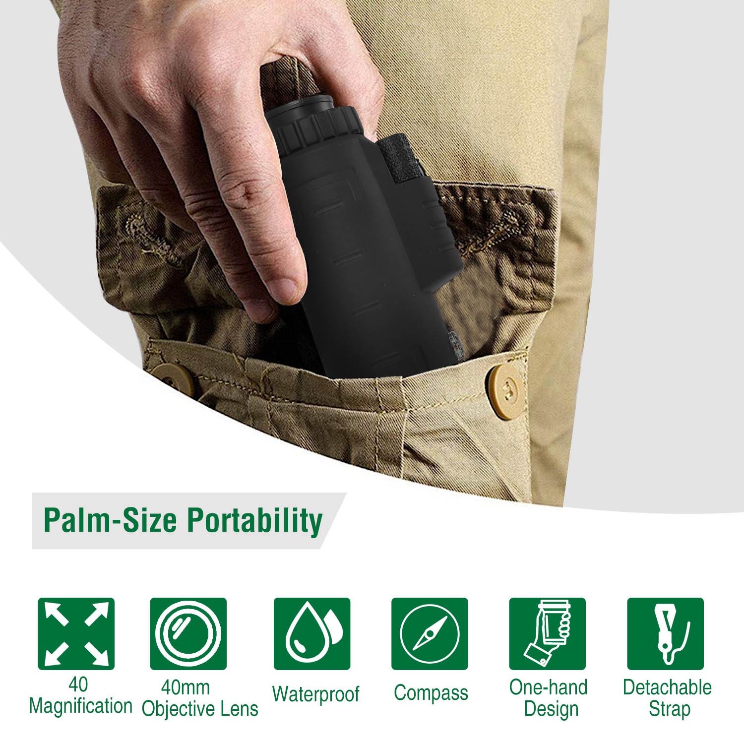 1Pc 40 Plus 40 HD Optical Mono - Outdoor Hunting Events recensie en prijs