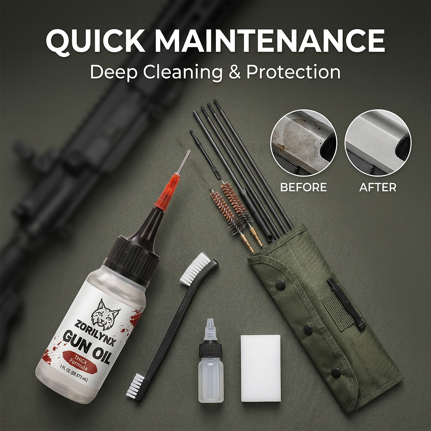 Tactical Gun Cleaning Kit 1oz  - Gun Cleaning Rod recensie en prijs