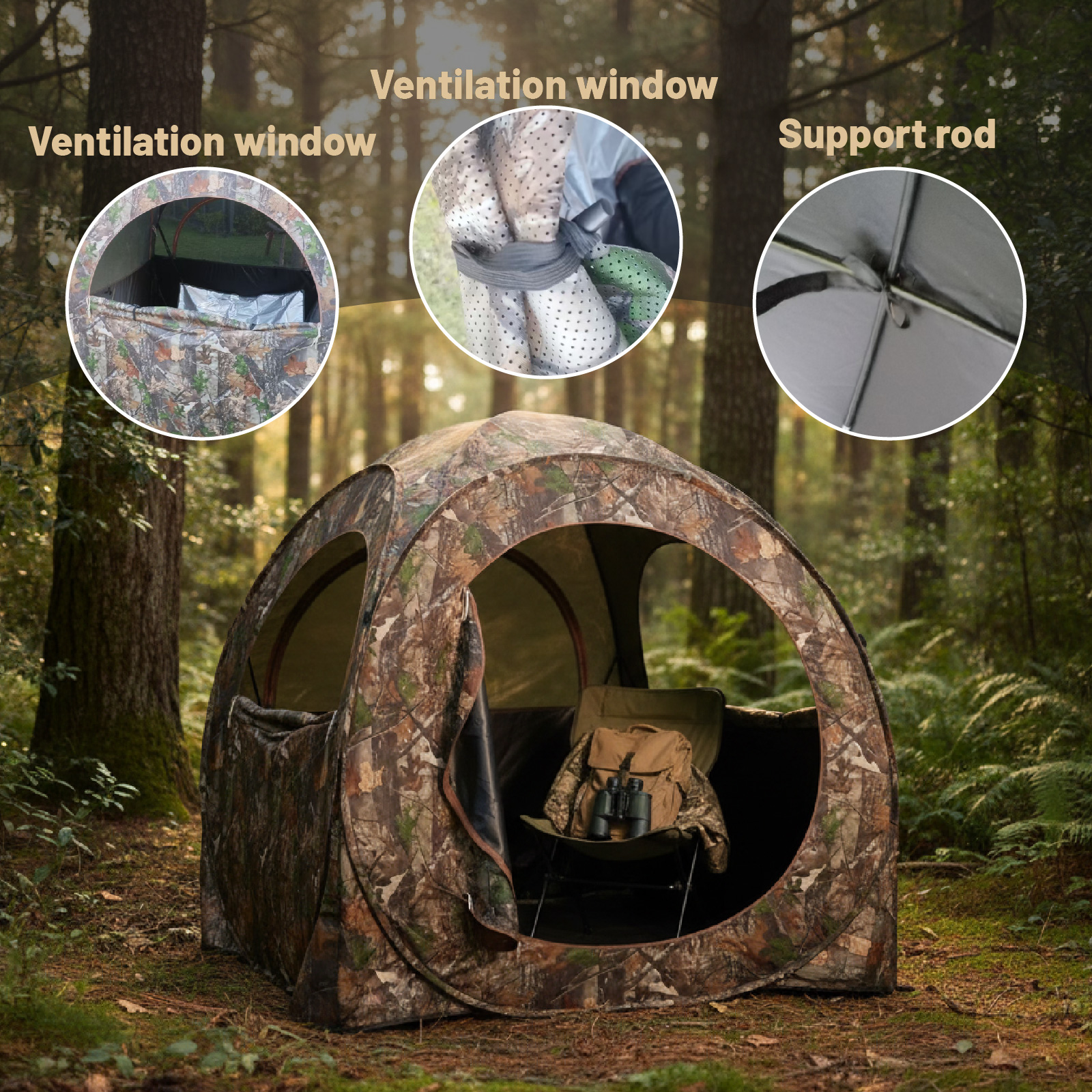 Camouflage Pop-Up Hunting Blin - Hunting & Outdoor Supplies Vanderbijlpark Photos recensie en prijs