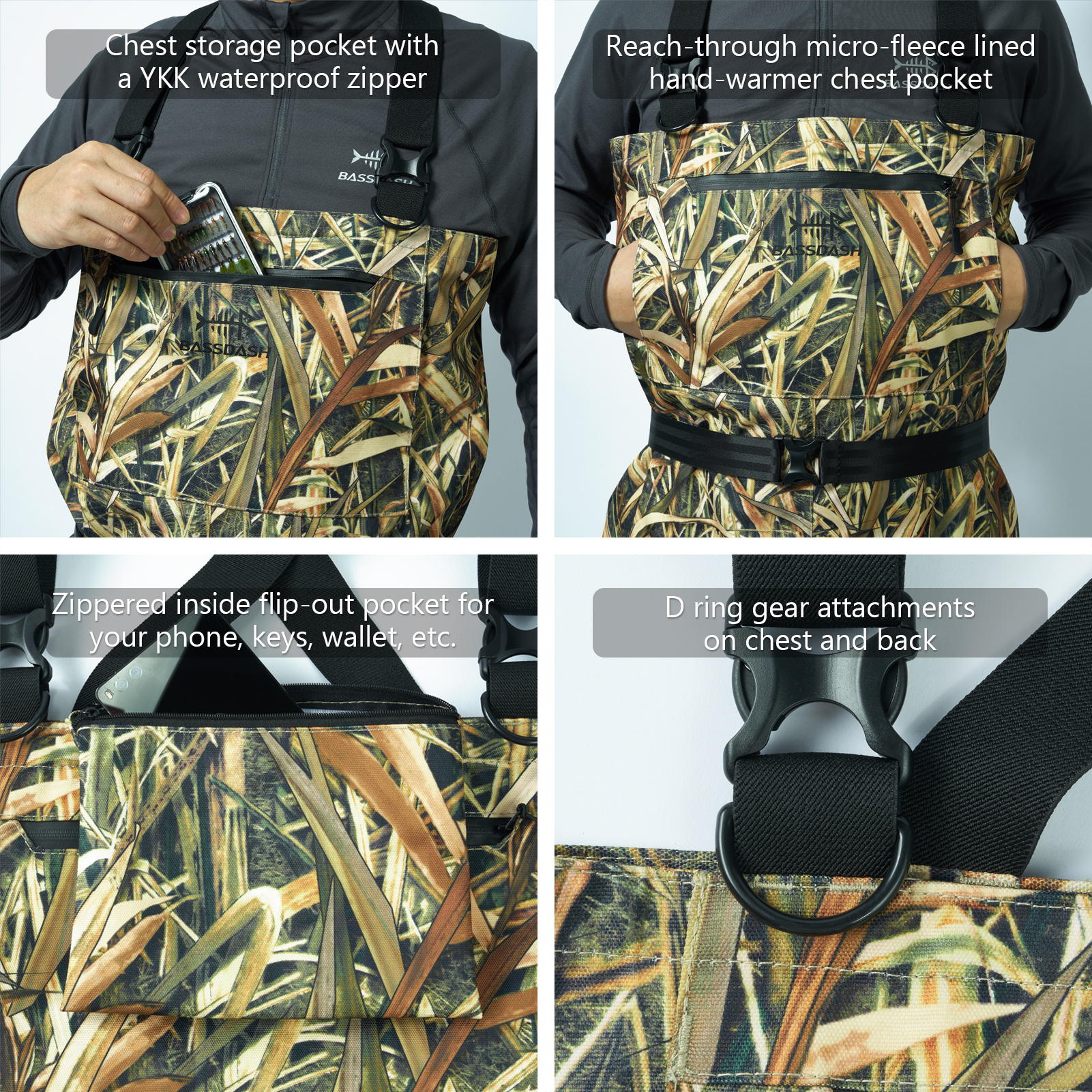 BASSDASH Men Women Boot Foot W - Fishing Waders Breathable recensie en prijs