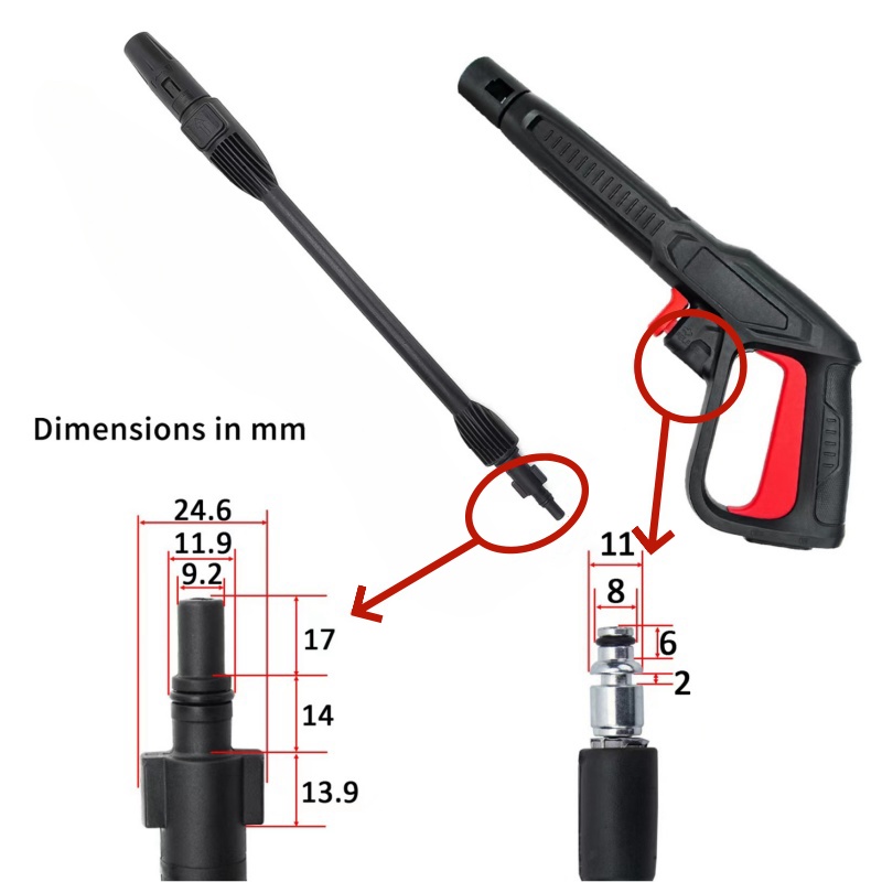 High Pressure Cleaning Gun Ext - Gun Cleaning Rod recensie en prijs