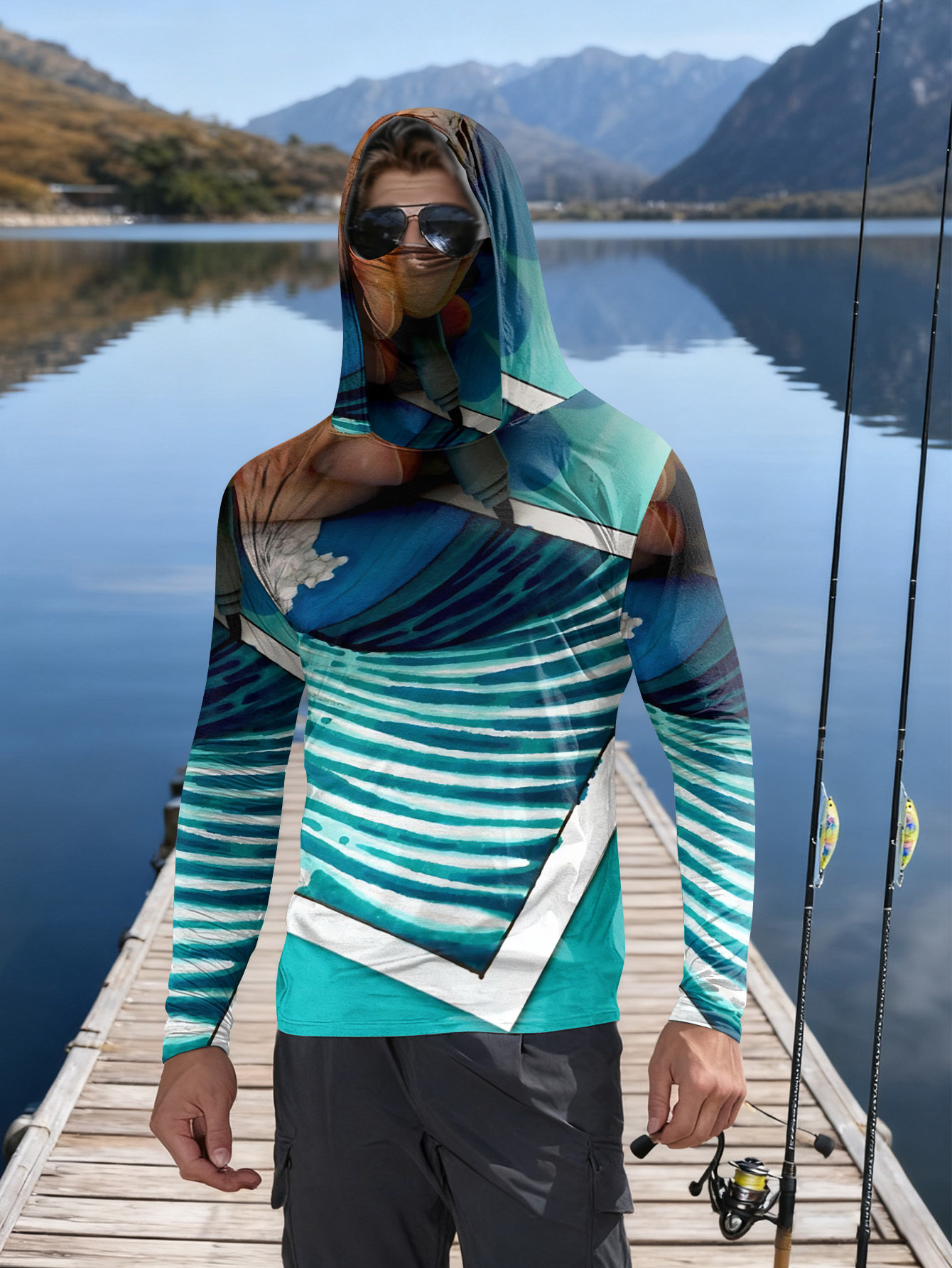 Fishing hooded sweatshirt men' - Hunting Outdoors recensie en prijs