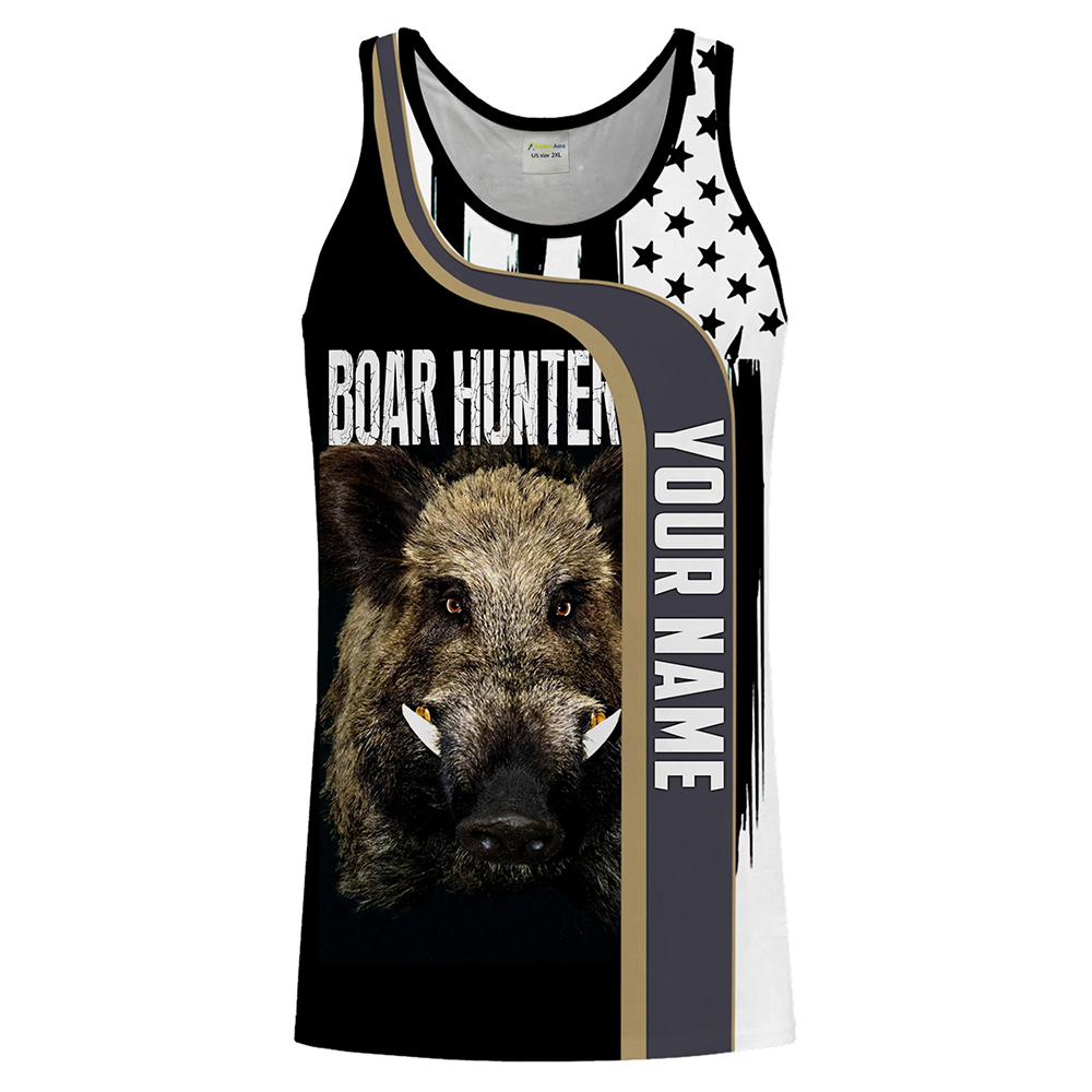 Custom Name Boar Hunter Tank T - Outdoor Hunting Dog Names recensie en prijs